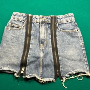 Carmar Jean skirt With zippers
